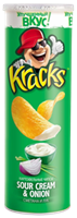 Чипсы Kracks Сметана и лук 160гр