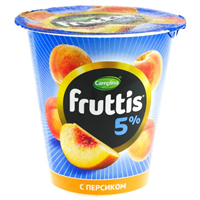 Fruttis жир 5% Персик 290гр