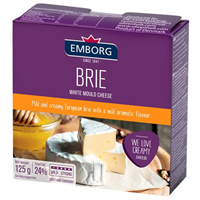 Сыр Emborg Brie с белой плесенью 125гр