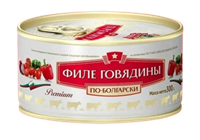 Филе говядины Сохраним Традиции Премиум с овощами по болгарски 300гр