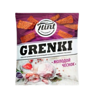 Гренки Flint ржаные со вкусом чеснока 100 гр.