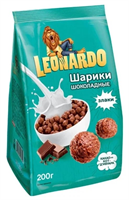 Готовый завтрак Leonardo шоколадные шарики 200гр