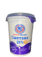 Сметана 380гр. жир 25%