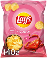 Чипсы Lay's Краб 140 гр.