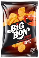 Чипсы BIGBON со вкусом Сметана и  лук 75гр