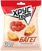 Сухарики ХРУСteam Багет Королевский Краб 60 гр.