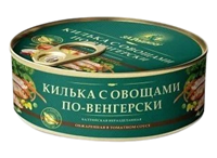 Килька с овощами по-венгерски обжар.в томатном соусе 240гр