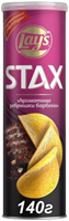 Чипсы Lay's Stax Ароматные ребрышки барбекю 140 гр.