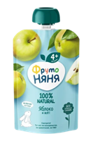 Пюре Фруто-Няня 90гр пауч яблочное