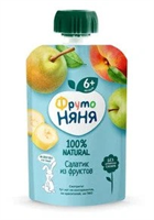 Пюре Фруто-Няня 90гр пауч фруктовый салат