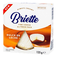 Сыр Briette Dulce de leche мягкий с белой плесенью 60% 125 гр