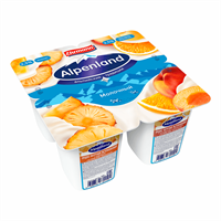 Йогурт Alpenland Ананас Нектарин-апельсин 2,5% 95гр