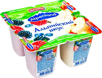 Йогурт Alpenland Лесная ягода Яблоко-Груша 0,3% 95гр