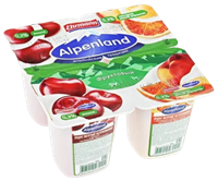 Йогурт Alpenland Вишня Нектарин-Дикий апельсин 0,3% 95гр