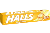 HALLS мед и лимон 25,2гр