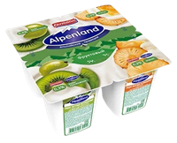 Йогурт Alpenland Киви Крыжовник Ананас 0,3% 95гр