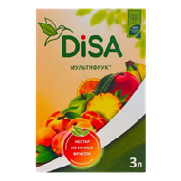 Нектар DiSA Мультифруктовый с мякотью, 3л