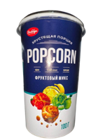 Попкорн в стакане Восторг фруктовый микс 100 гр