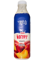 Йогурт питьевой Эмиль персик 0.9л жир 1,5%