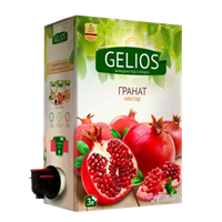 Нектар GELIOS Гранатовый, коробка+пакет с краником, 3л