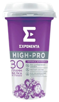 Напиток Exponenta High-Pro кисломол.обезжир. черника-земляника 250гр