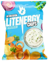 Чипсы LIT ENERGY сметана залень 120 гр 