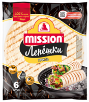 Лепешки Tortillias пшеничные оригинальные Missio grill 250гр