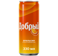 Напиток Добрый Апельсин 0,33л