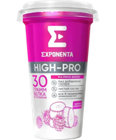 Напиток Exponenta High-Pro  кисломол.обезжир. малина-банан 250гр