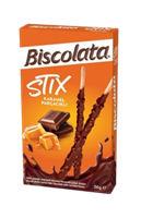 Stix Biscolata покрытые молочным шоколадом и карамелью 40гр