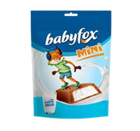 Конфеты Babyfox шоколадные с молочной начинкой 130гр