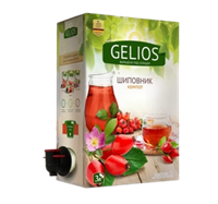 Компот GELIOS Шиповник, коробка+пакет с краником, 3л