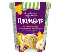 Мороженое Купино ведерко со вкусом сыра с напол яблоко и груша 270гр