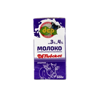 Молоко Деповское от 3 до 4% 500гр