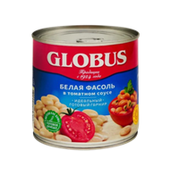 Globus Белая фасоль в томатном соусе 425мл