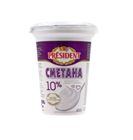 Сметана Президент 10% 400гр