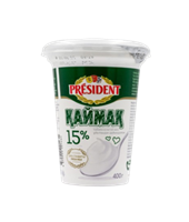 Сметана Президент 15% 400гр