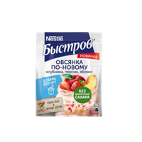 Каша Быстров клубника,персик,яблоко  40 г