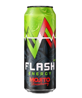 Энергетический напиток в банке FLASH Mojito Strawberry 0.45л.