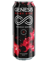 Энергетический напиток в банке Genesis Ruby Star 0.5л