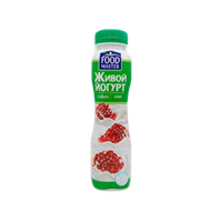 Питьевой Живой Йогурт со вкусом граната 0,28л