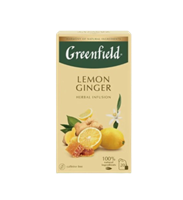 Чайный напиток Гринфилд Lemon Ginger 25 пакетов 