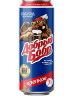 Пиво Добрый Бобр крепкое 0.45л ж/б