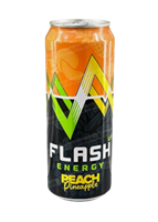Энергетический напиток в банке FLASH Peach Pineapple 0.45л.