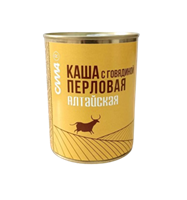 Каша Алтайская СИЛА перловая с говядиной 340гр ж/б