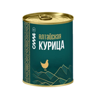 Курица тушеная Алтайская СИЛА 340гр ж/б