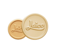 LAICO Печенье сердечко в белом шоколаде