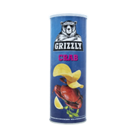Чипсы Grizzly со вкусом краба 130гр тубус