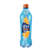 Вода ASU газ апельсин 0,5л