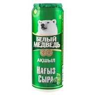 Пиво Белый Медведь Светлое 0.45л ж/б 